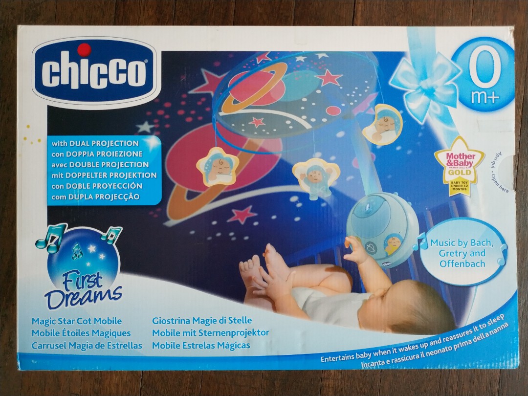 chicco first dreams magic star cot mobile