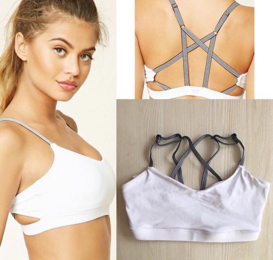 Forever 21 Medium Impact - Strappy Sports Bra