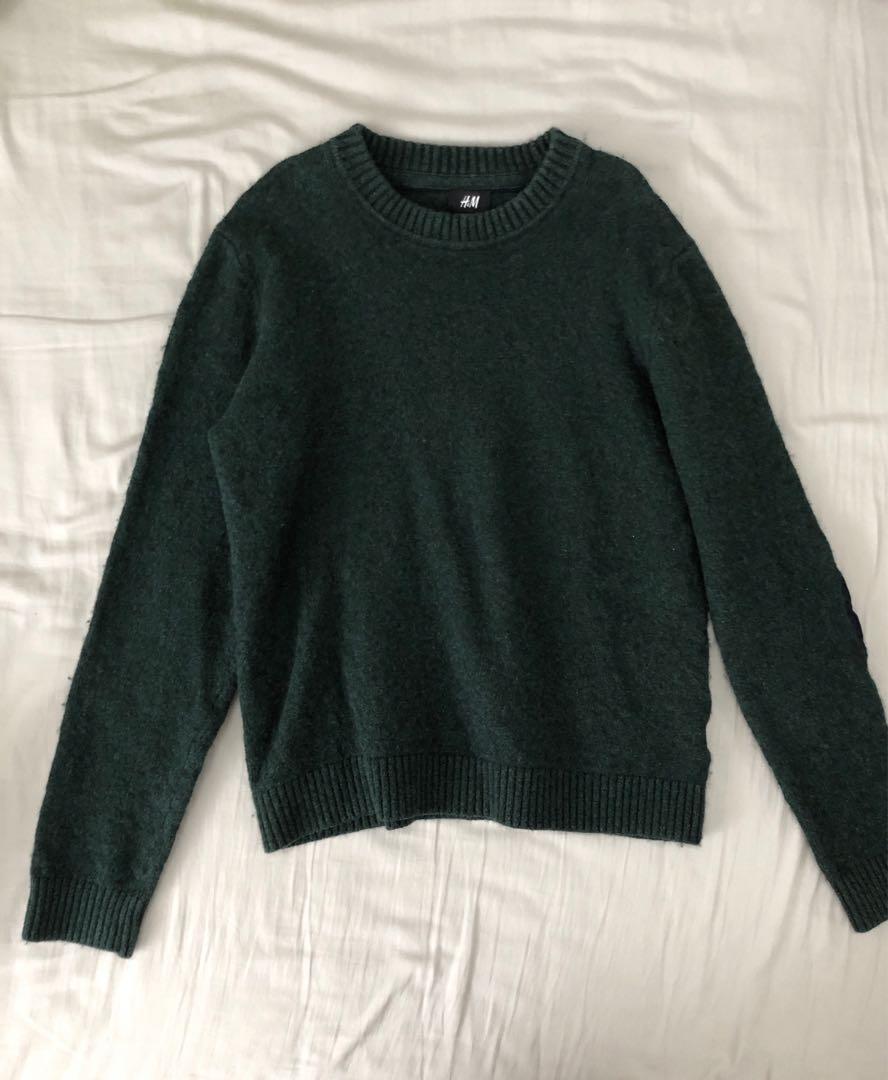 elbow patch sweater h&m