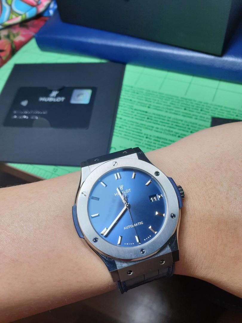 Hublot classic fusion 45mm blue outlet
