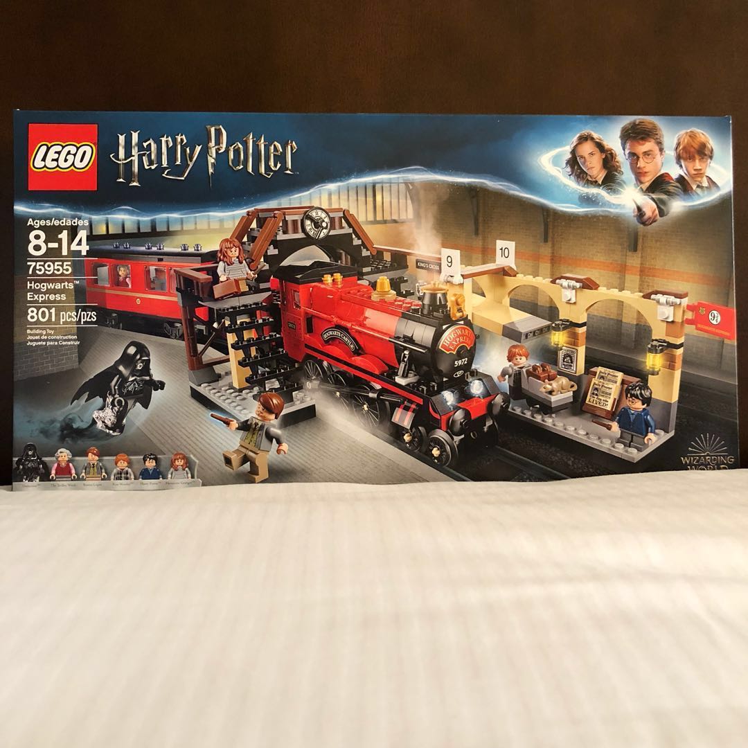 Lego harry potter hogwarts express train set with harry potter minifigures and toy bridge 75955 on sale