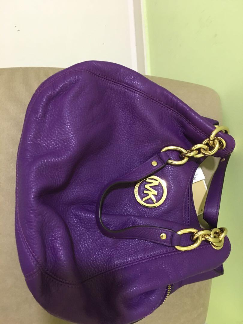 michael kors fulton purse purple