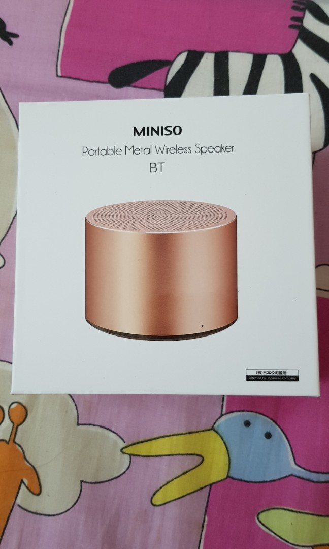 Miniso portable metal wireless speaker hotsell