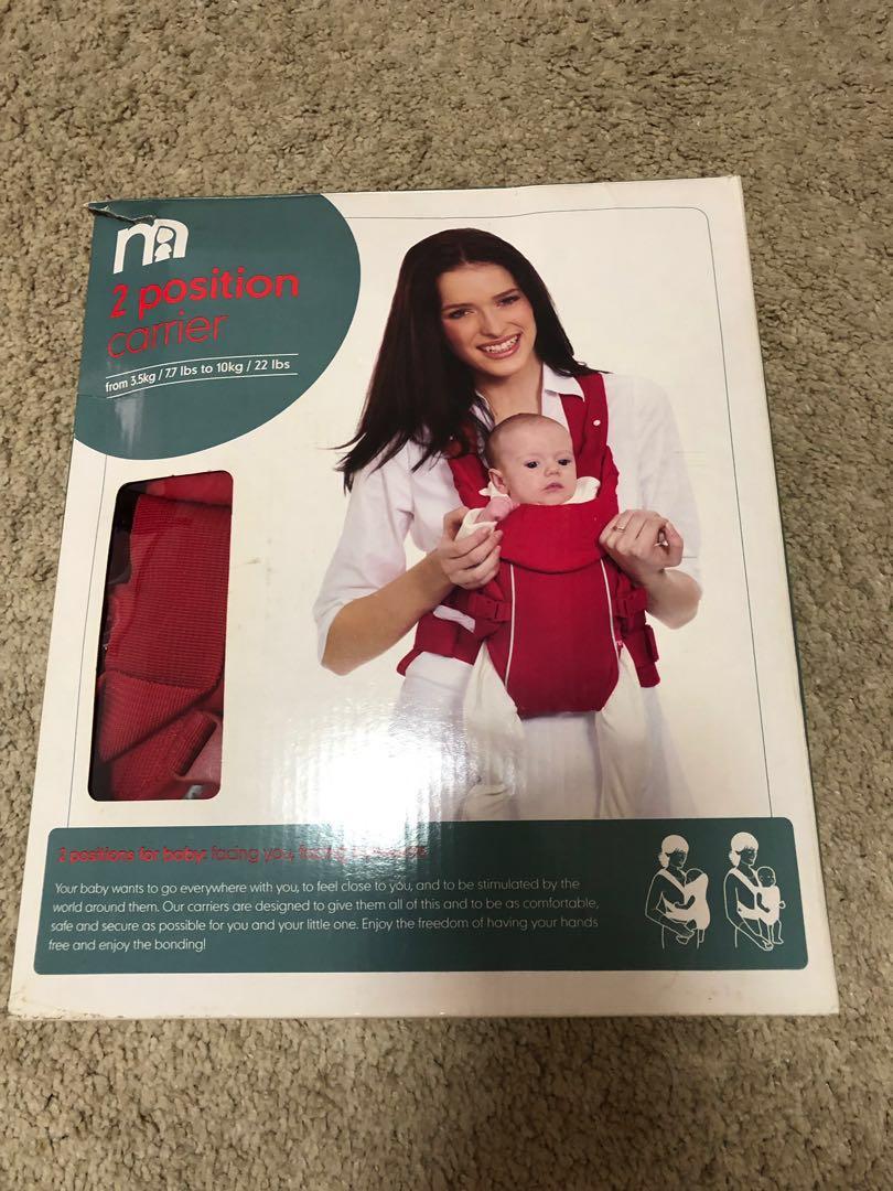 mothercare 2 position baby carrier
