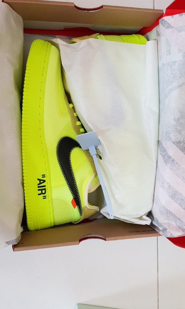 Nike air force on sale fluo off white