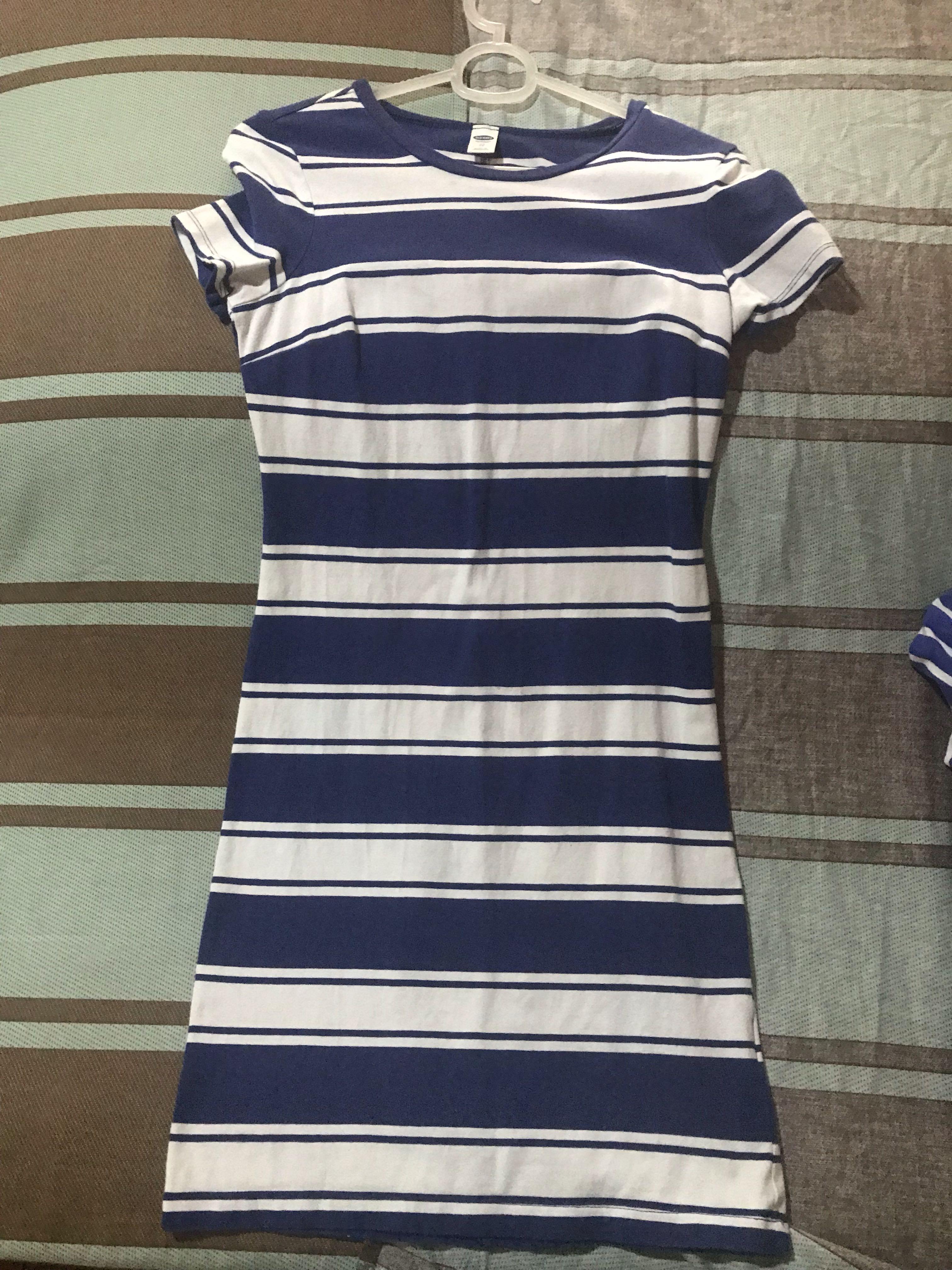 Old Navy Stripped T Shirt Dress Women S Fashion Clothes Dresses Skirts On Carousell