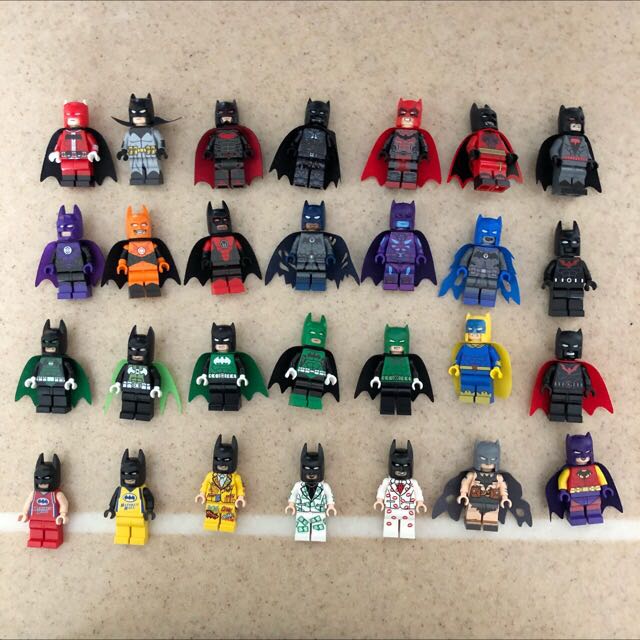 1x Custom Short BATMAN replacement MiniFig Lego Cape Marvel DC superheros 