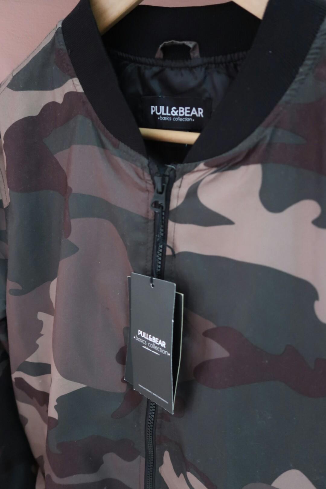 Pull Bear Camo Bomber Jacket