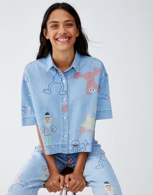 sesame street jeans pull and bear