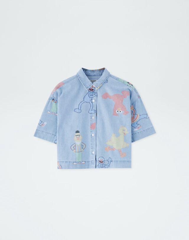 pull and bear sesame street jeans