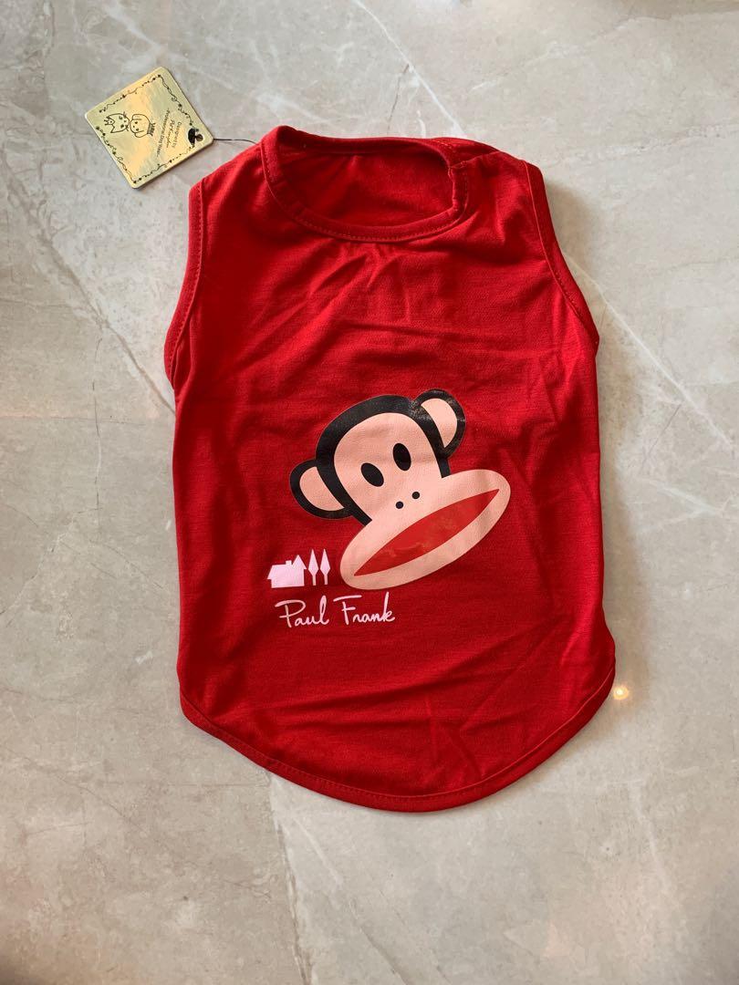 Red Paul Frank Pets Clothing Pet Supplies For Dogs Dog
