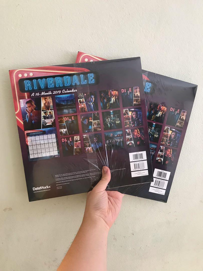 Riverdale 2019 Calendar Books Stationery Stationery On Carousell