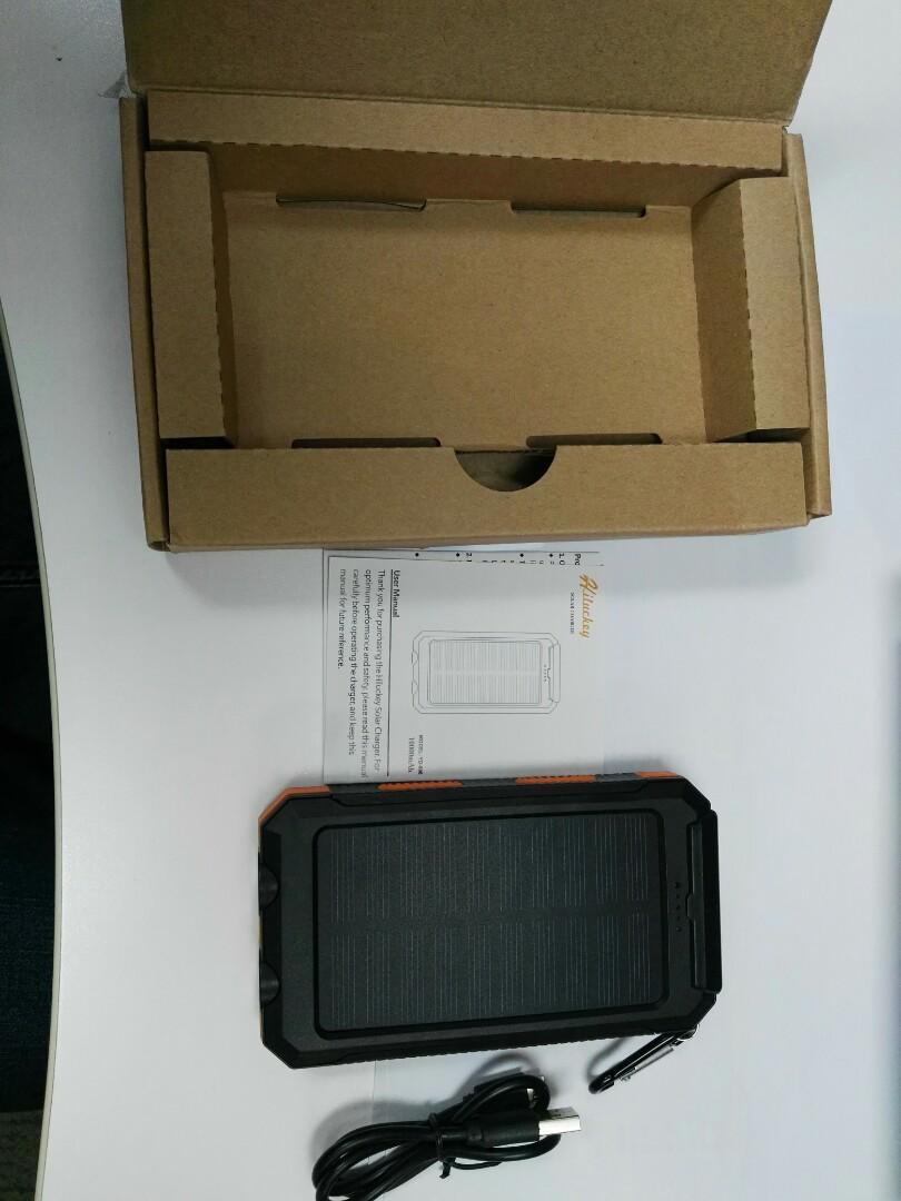 Solar power bank 10000mah model Yd886, Mobile Phones & Gadgets, Mobile