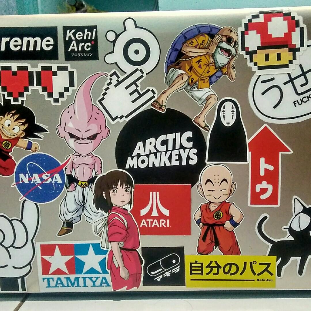 Stiker Laptop Mobil Motor Helm Anime Jepang Aesthetic Vol 1
