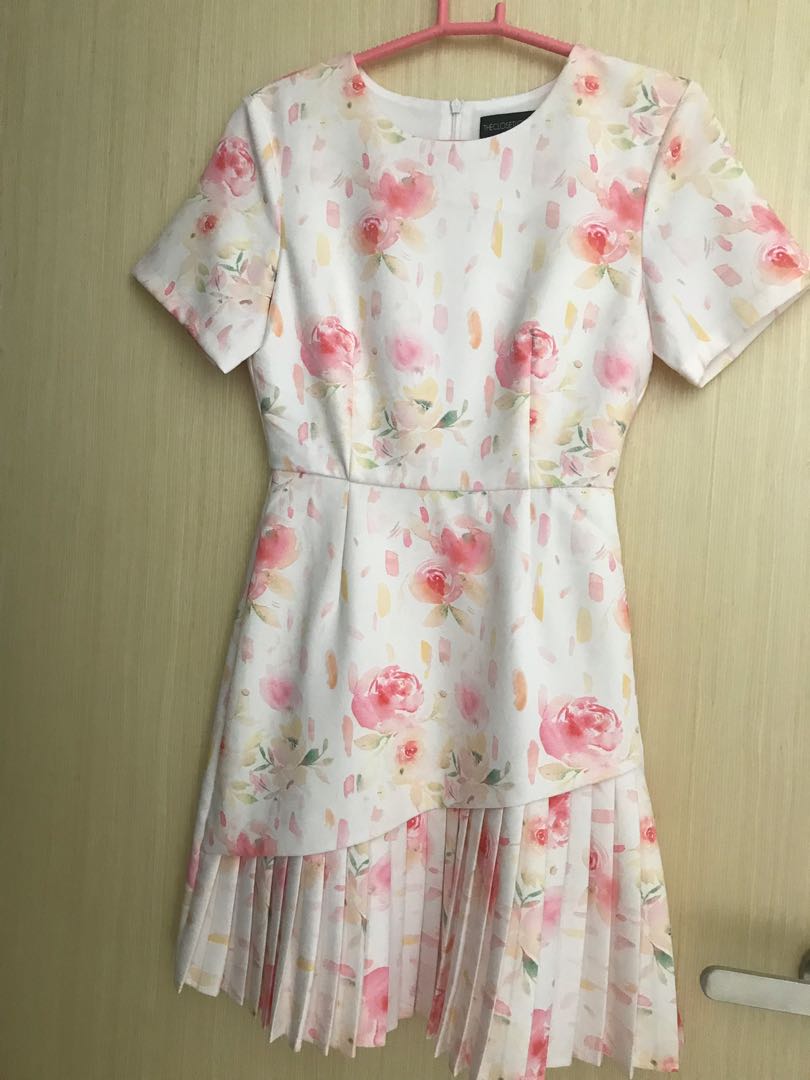 watercolor floral dress
