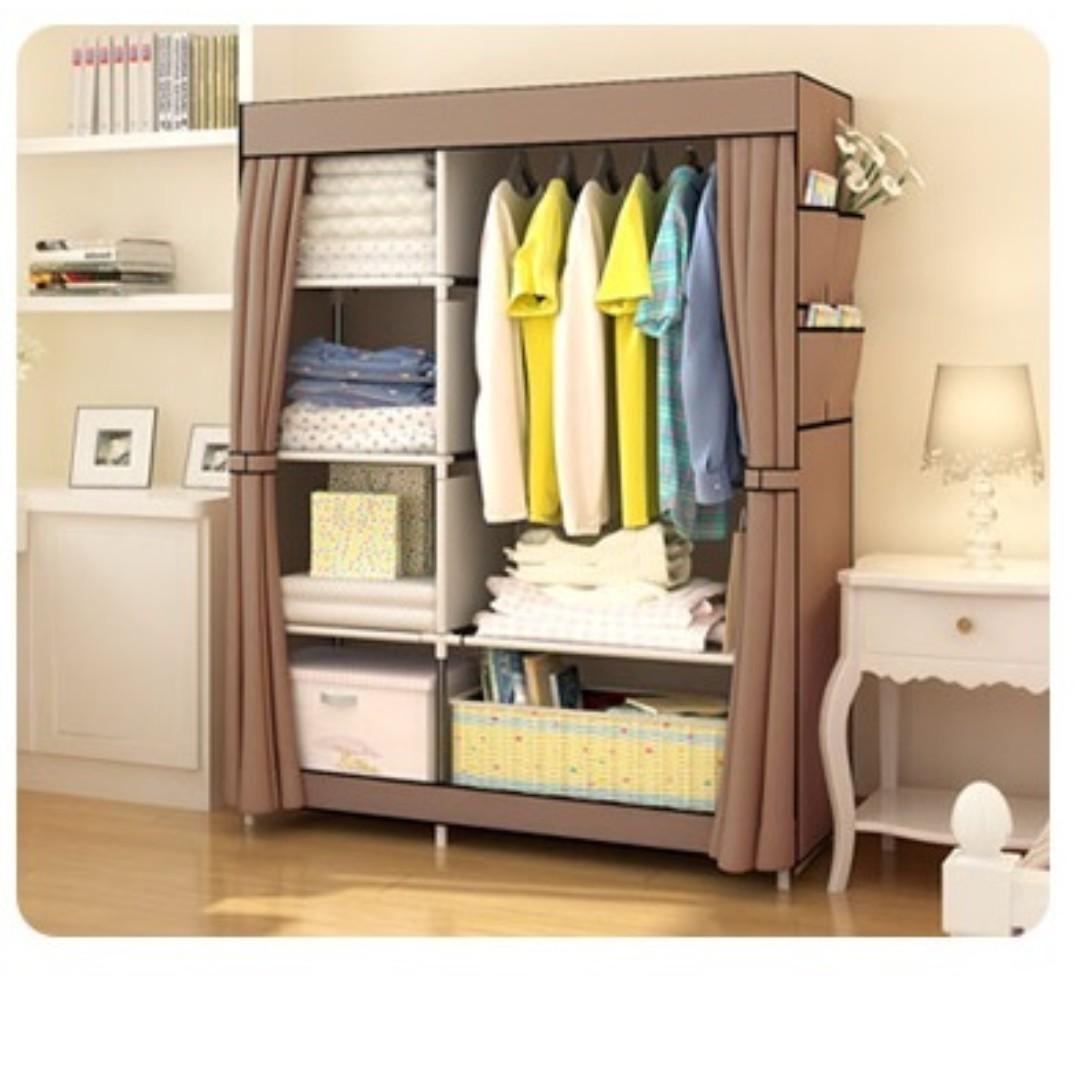 Ultralight Wardrobe Closet Clothes Rack Furniture Shelves
