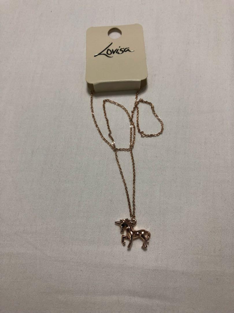 Unicorn Necklace from Lovisa Luxury Accessories on Carousell