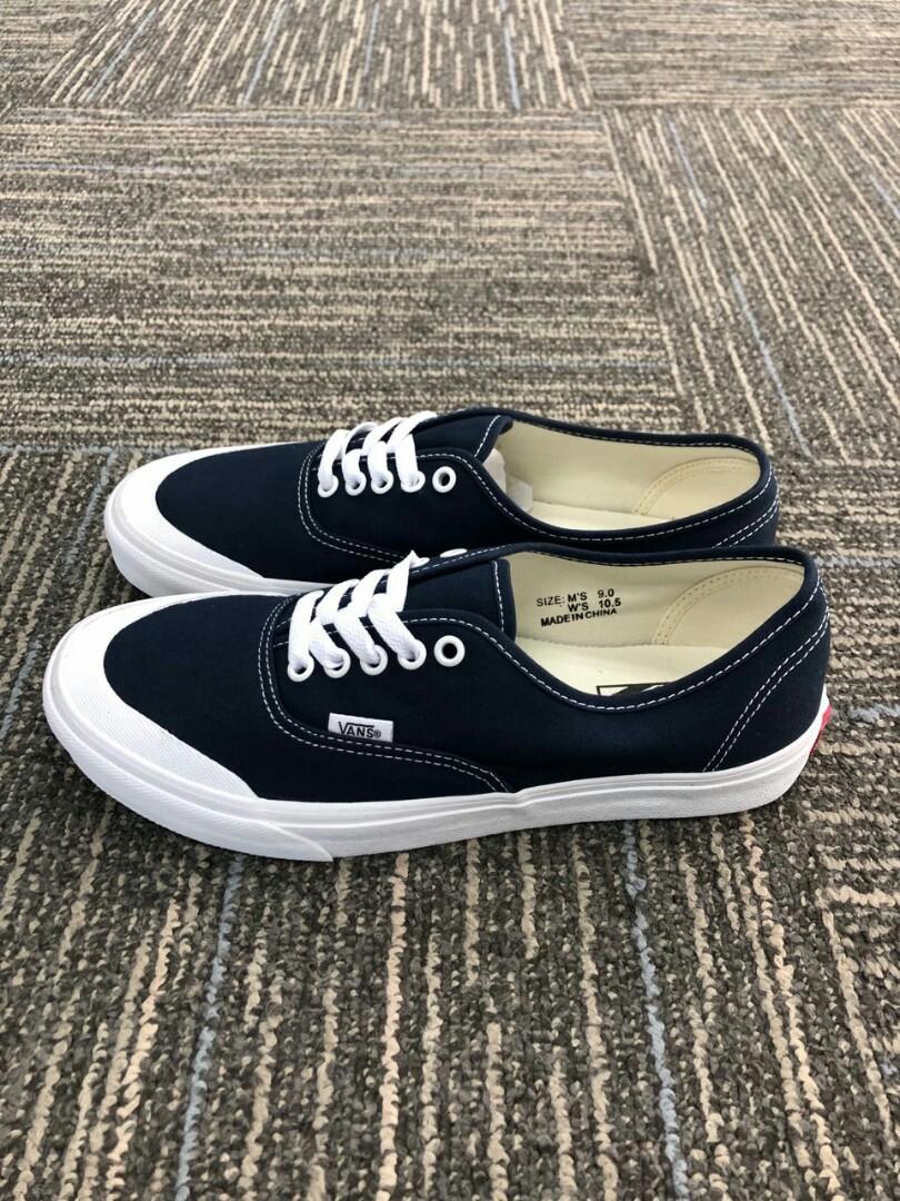 vans authentic toe cap