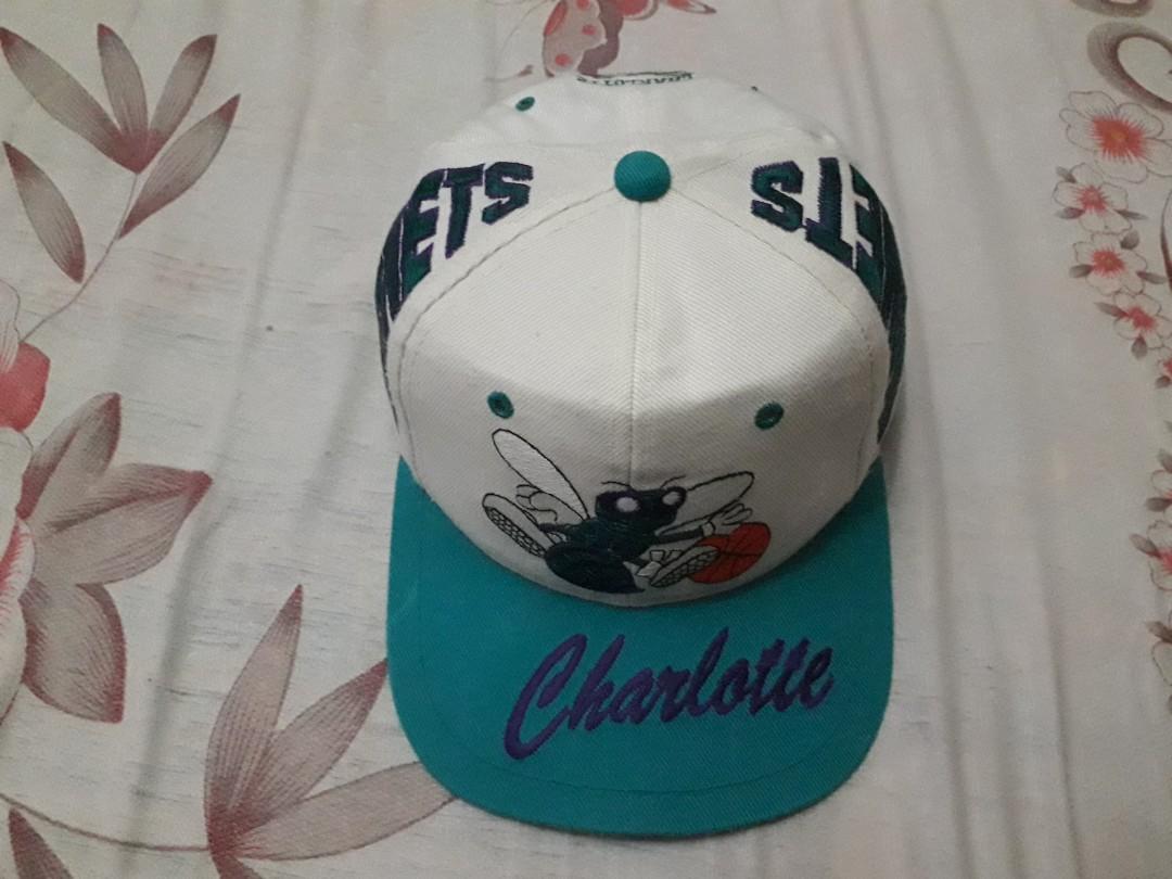 Vintage Nba Charlotte Hornets Snapback Men S Fashion Accessories Caps Hats On Carousell