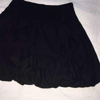 Black Balloon Skirt