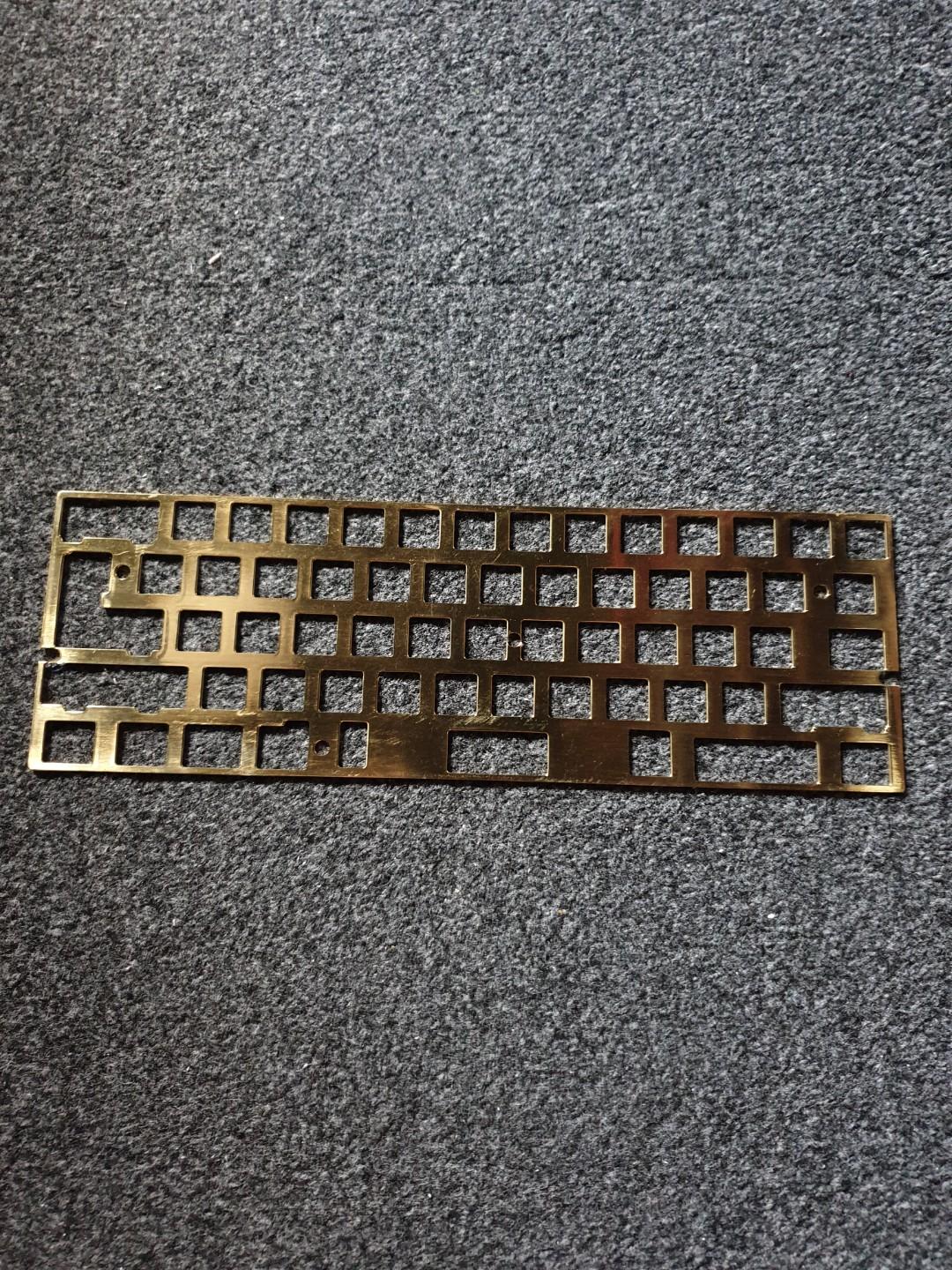60 Brass Plate. DIY keyboard part., Computers & Tech, Parts
