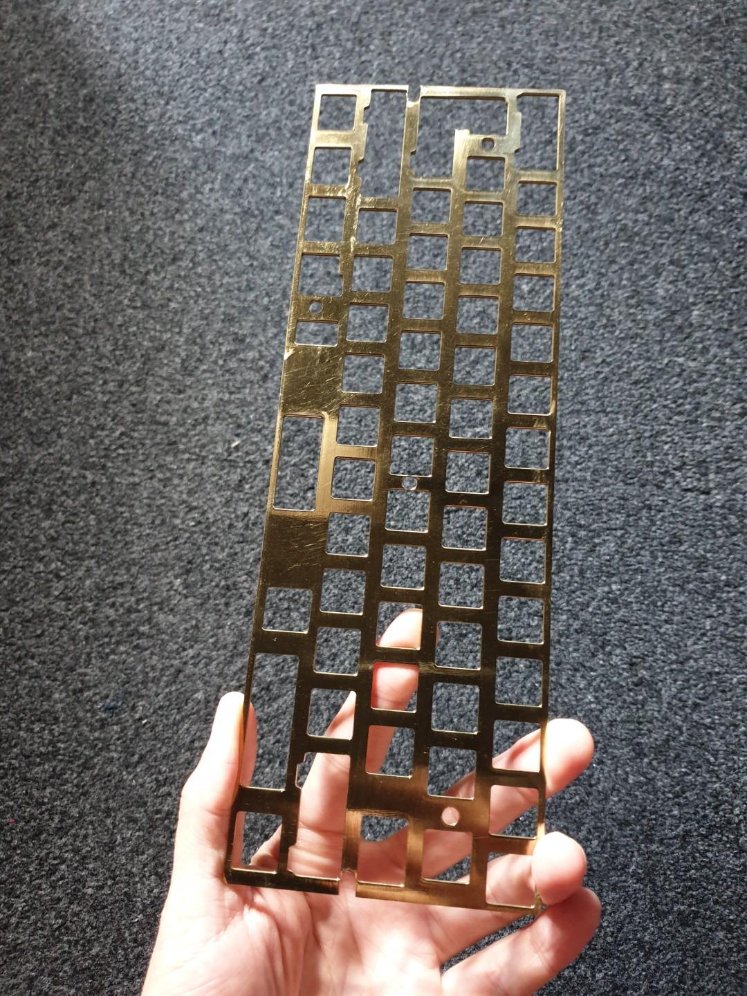 60 Brass Plate. DIY keyboard part., Computers & Tech, Parts