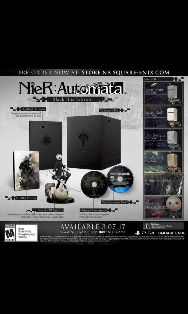 收） 尼爾自動人型黑盒版nier automata black box edition, 電子遊戲