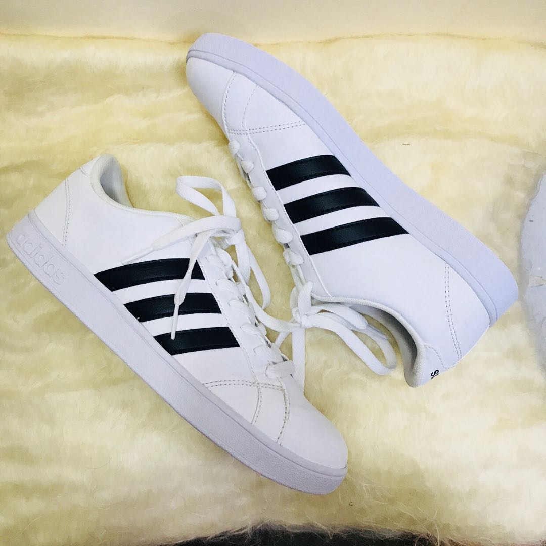 adidas neo comfort footbed white