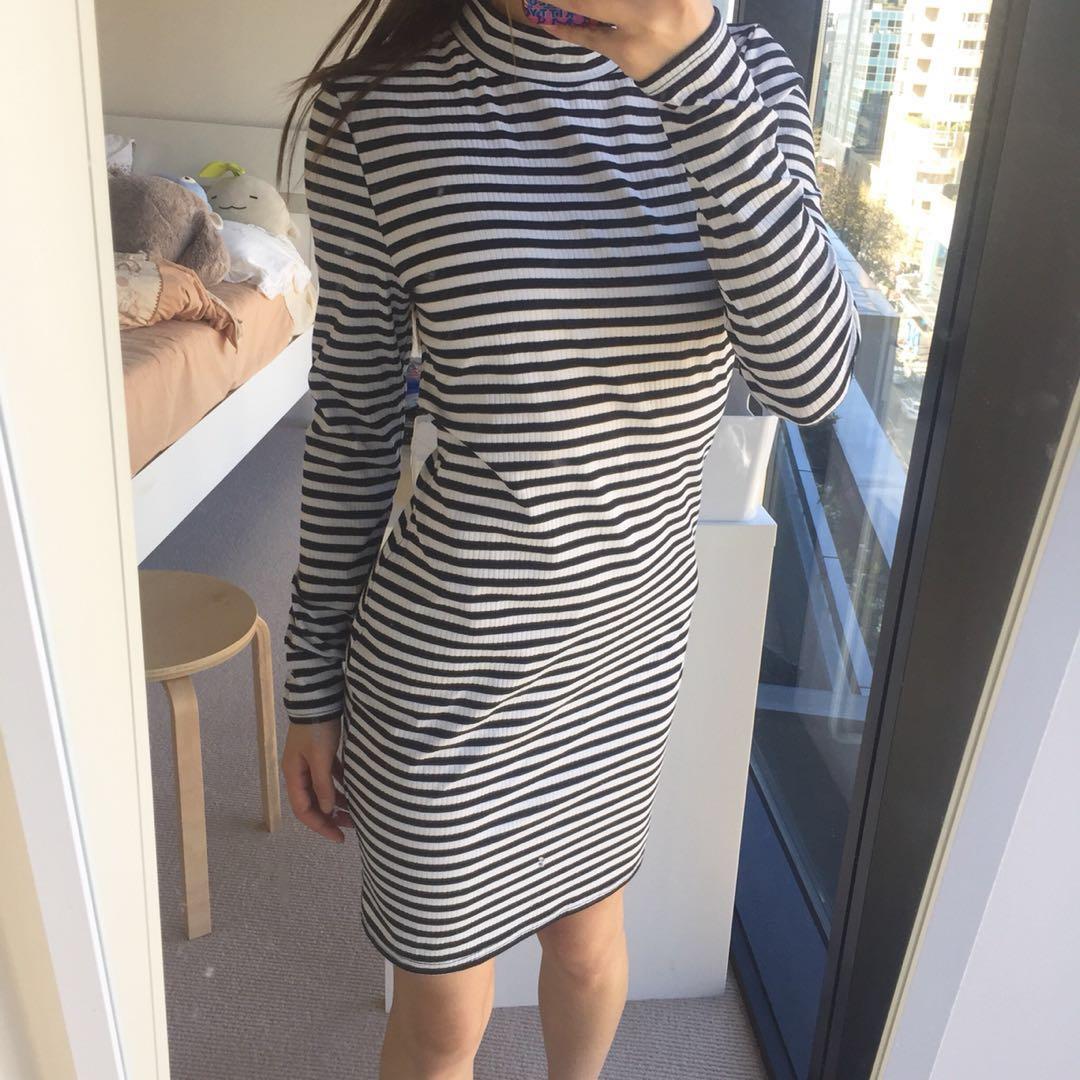 Bnwt Loverbird Stripe Dress Korean Style Women S Fashion Clothes On Carousell