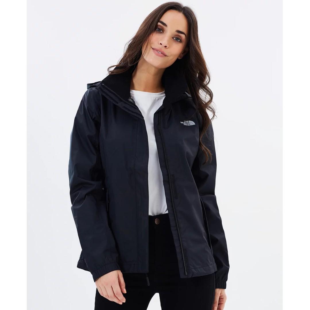 north face womens black waterproof jacket