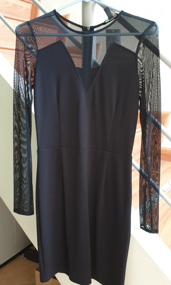 Mango black dress top 2019