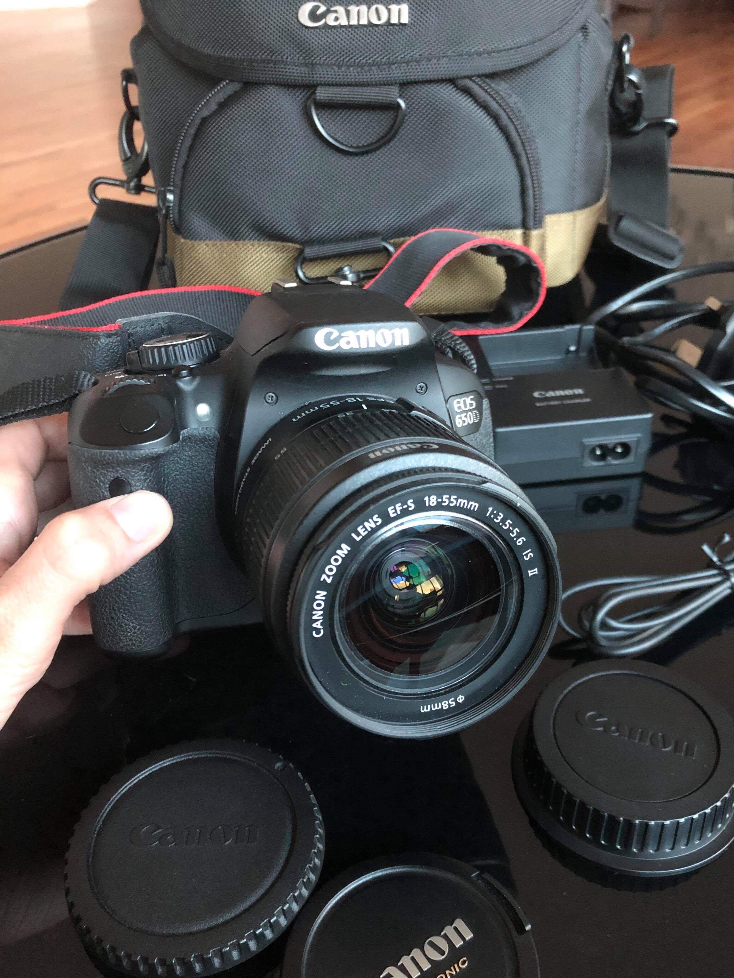 Canon DSLR EOS 650D (Category: Cameras) located in Manila. Submitted by chike12 (Listing ID 213450677, Image 1). Description: Complete! Barely used. No flaws With spare battery, camera bag and remote.