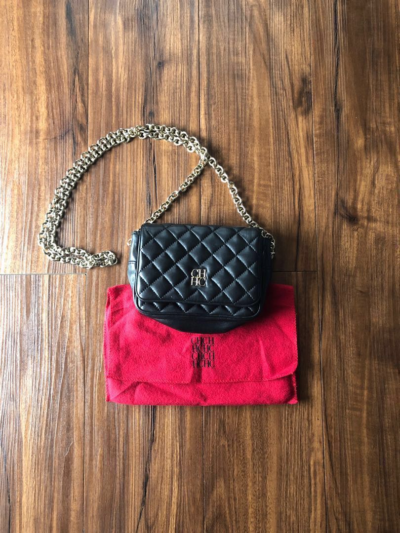 carolina herrera mini sling bag