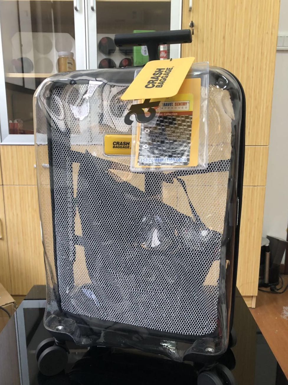 crash baggage transparent