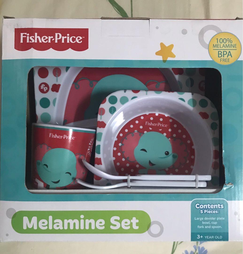 Fisher price melamine plate set, Babies & Kids, Nursing & Feeding