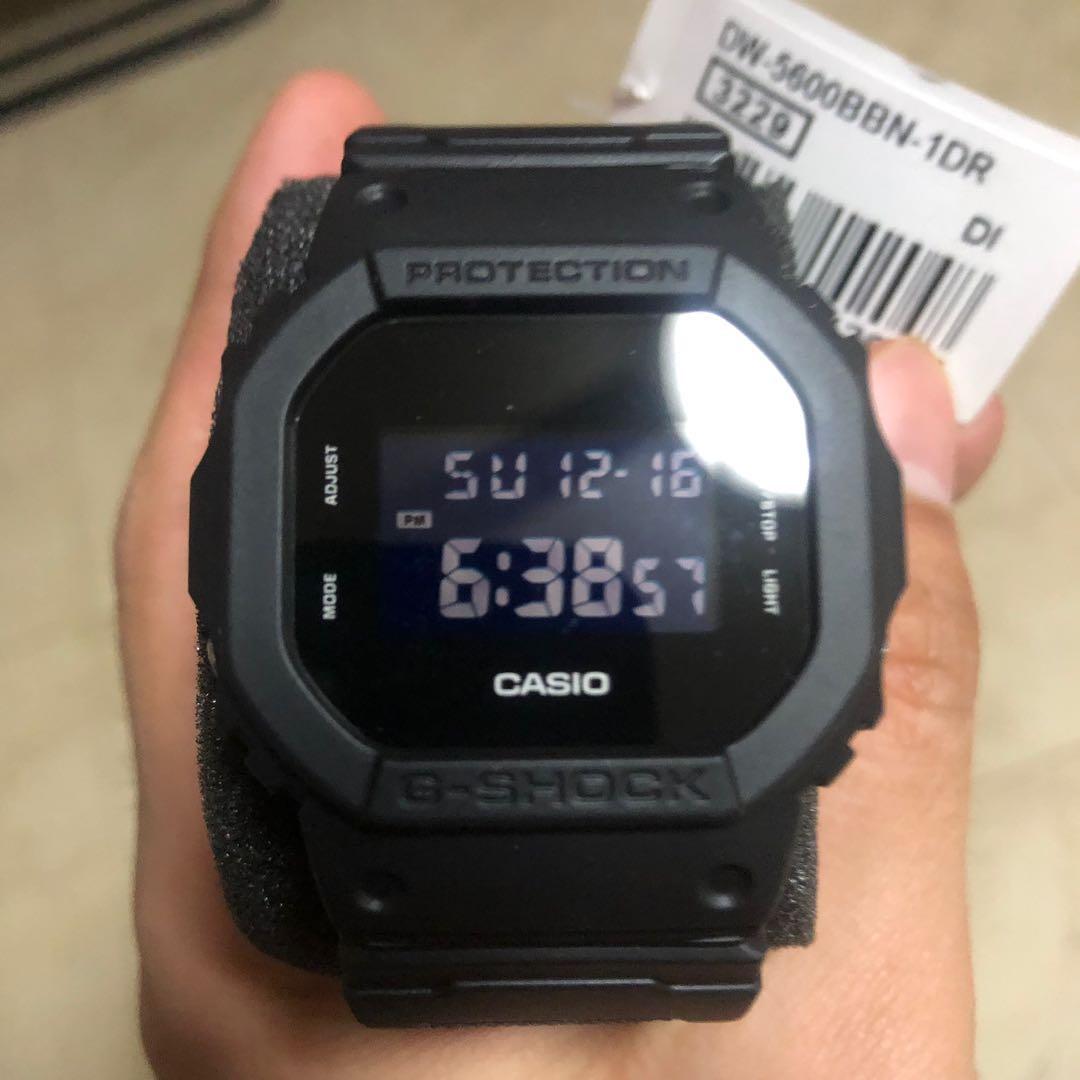G Shock Casio G Shock Men s Black CORDURA Nylon Strap Watch DW 5600BBN 1