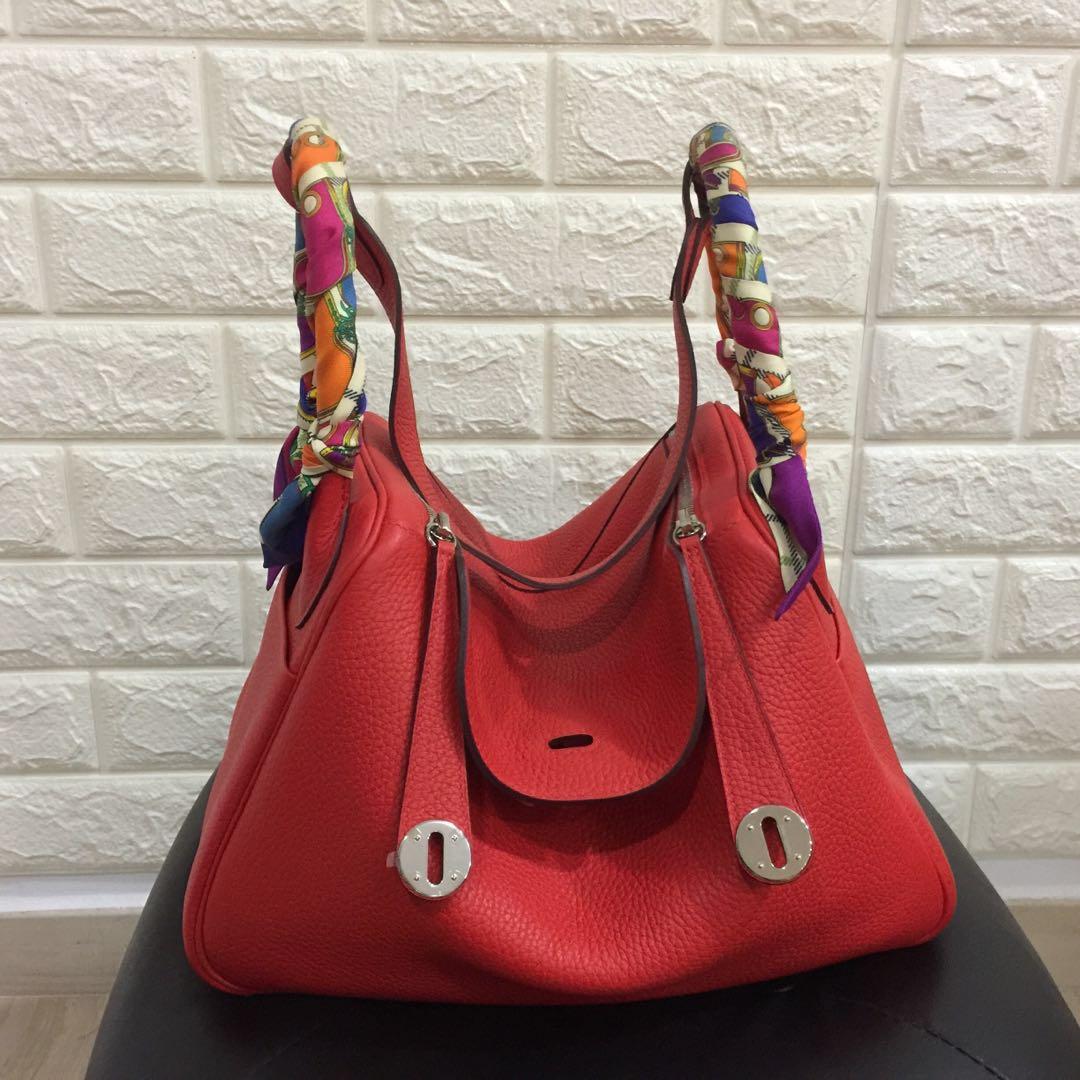 HERMES * 2016 LINDY 30 Rouge Vif Ostrich – AMORE Vintage Tokyo