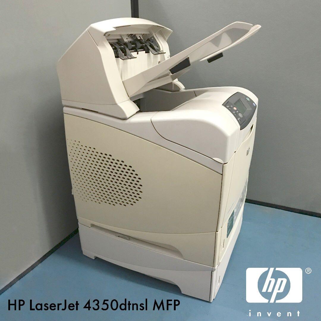 HP 4350dtnsl Laserjet Printer with 500sheet Stapler/Stacker Output Accessory, Computers & Tech