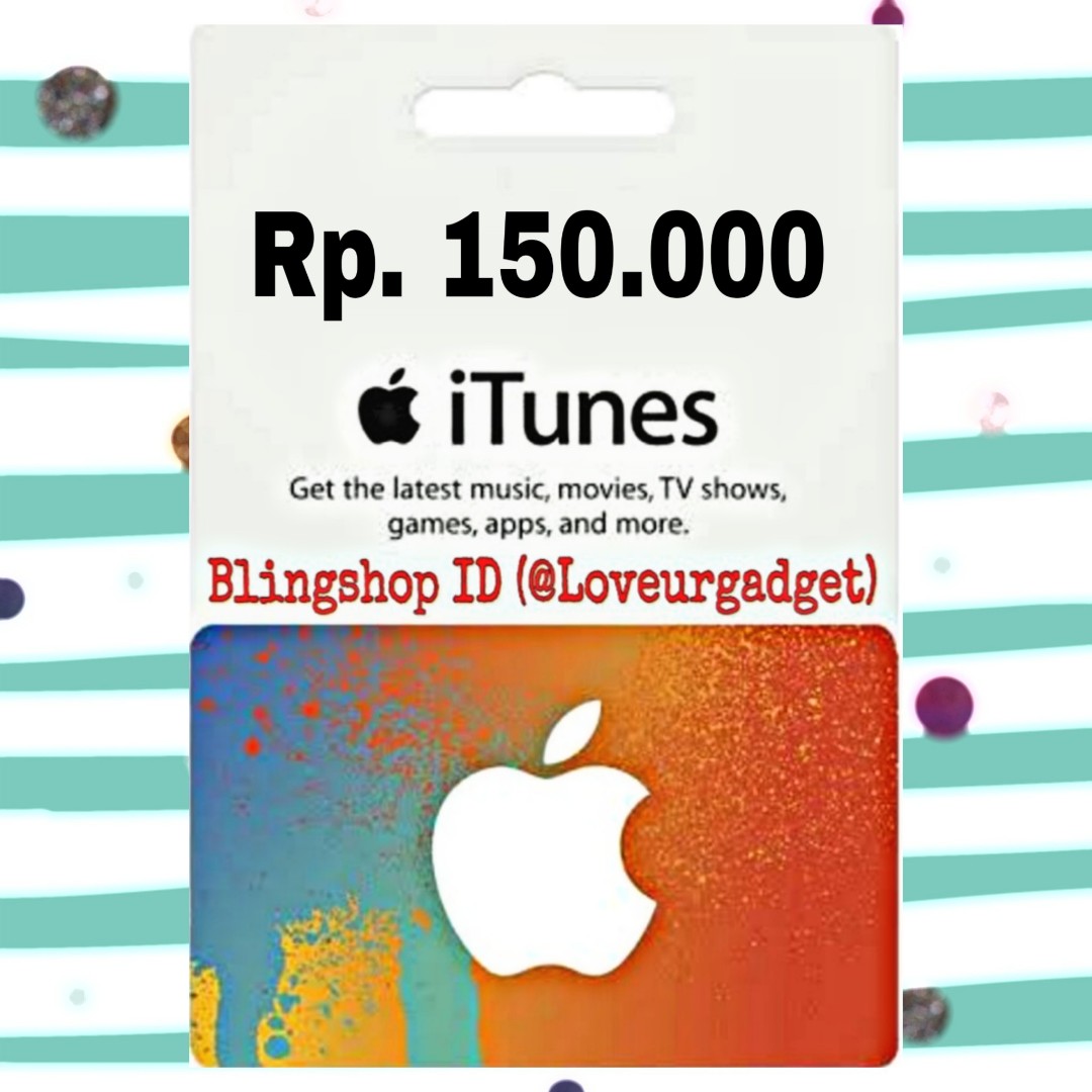 Itunes Gift Card IGC Indonesia (ADD FUNDS) LEGAL, Tiket ...