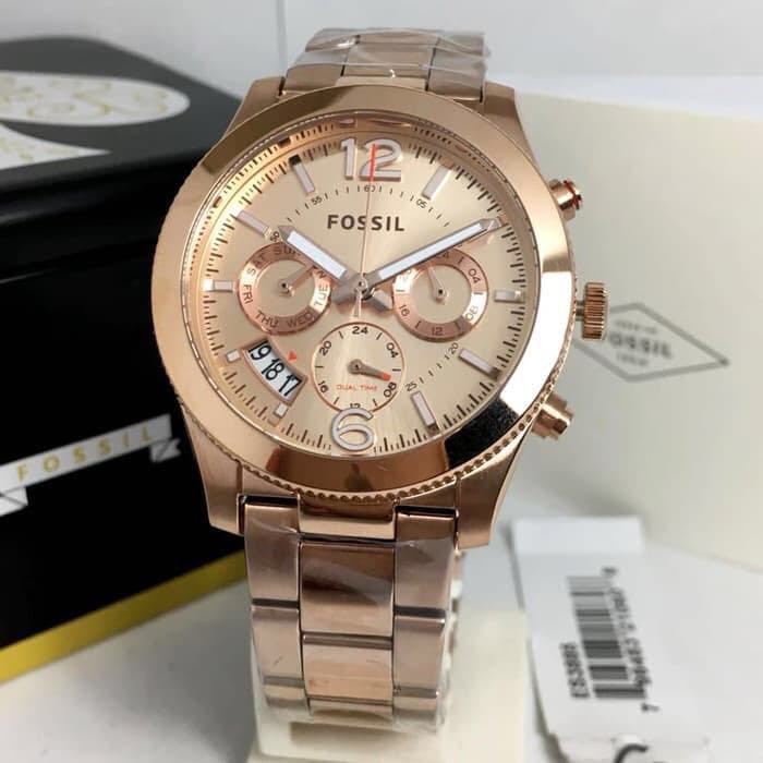 JAM TANGAN FOSSIL ES3885 ROSEGOLD ORIGINAL Fesyen Wanita Jam