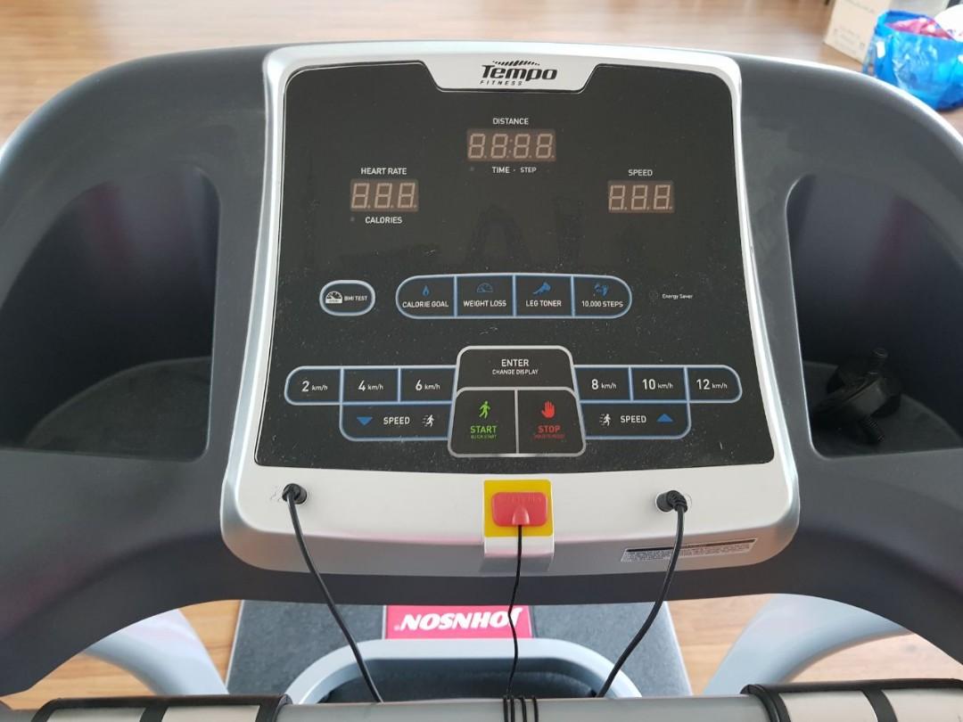 Johnson Fitness Tempo T81 Motorized Threadmill Sports Other On