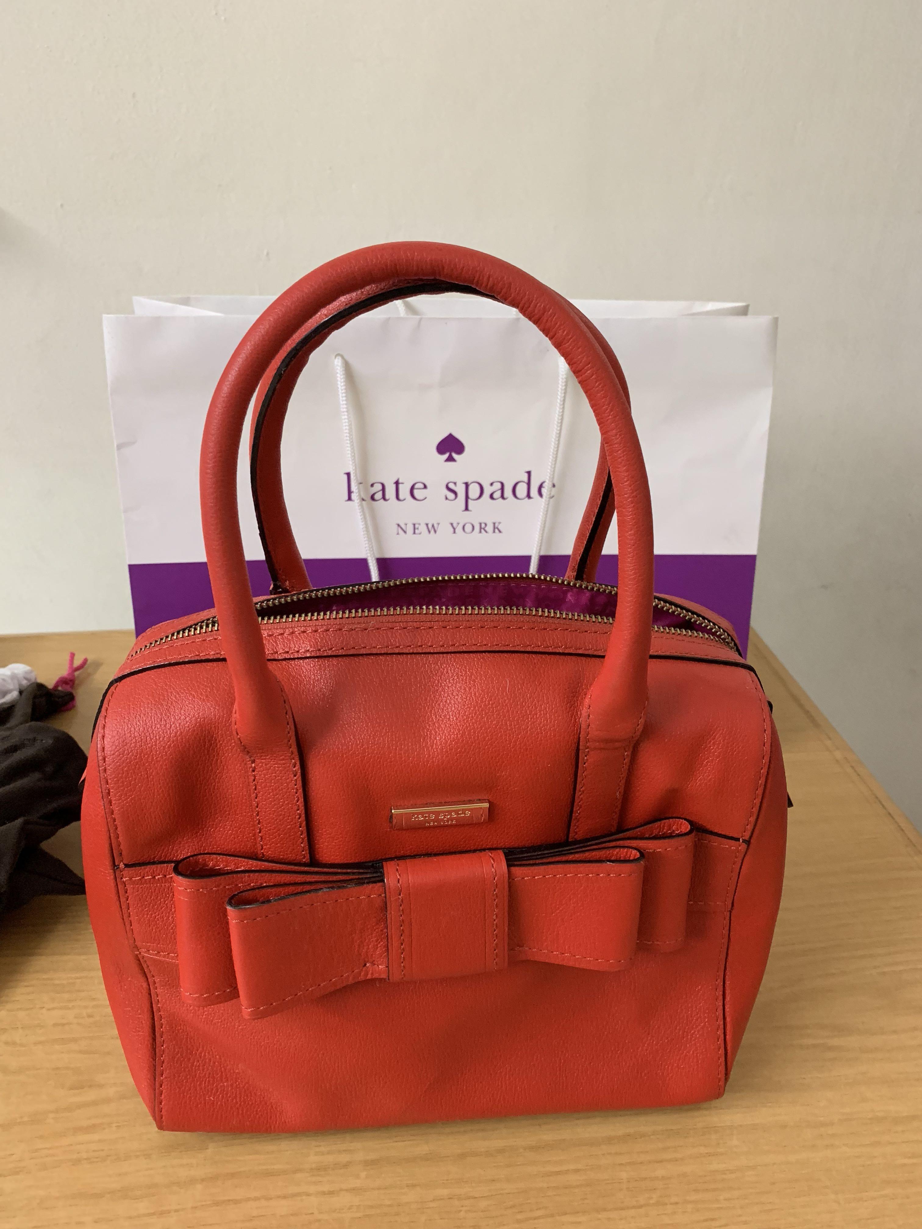 Kate Spade Alice Court Kaiya Top Handle Satchel in Empire Red
