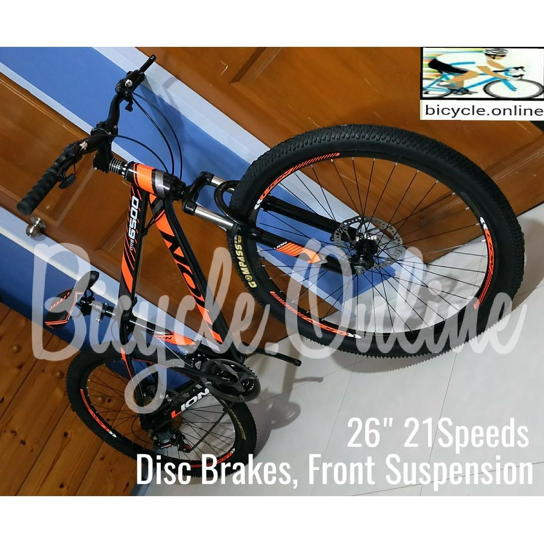Lion 26 Mountain Bike Mtb 21speeds Disc Brakes Front
