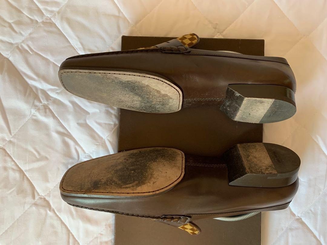 Louis Vuitton Damier Sauvage Shoes Brown,Beige 8.5