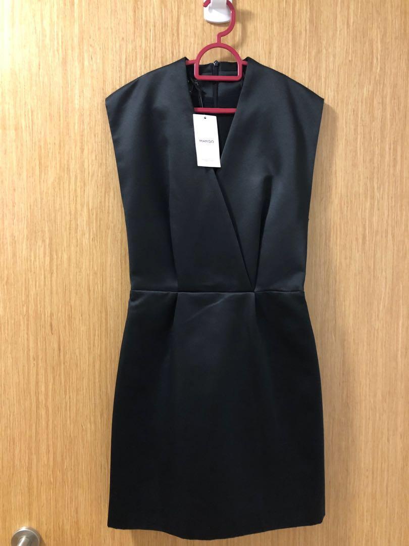 mango black dress 2019