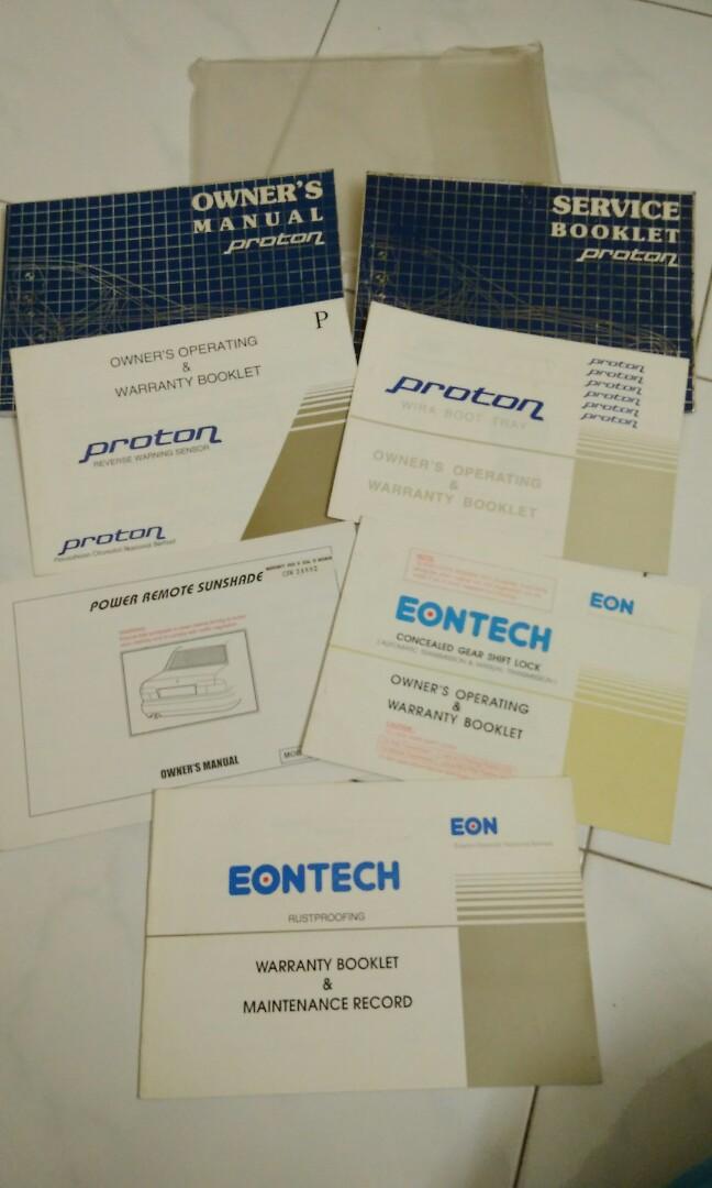Manual book proton wira tahun 2000, Auto Accessories on Carousell