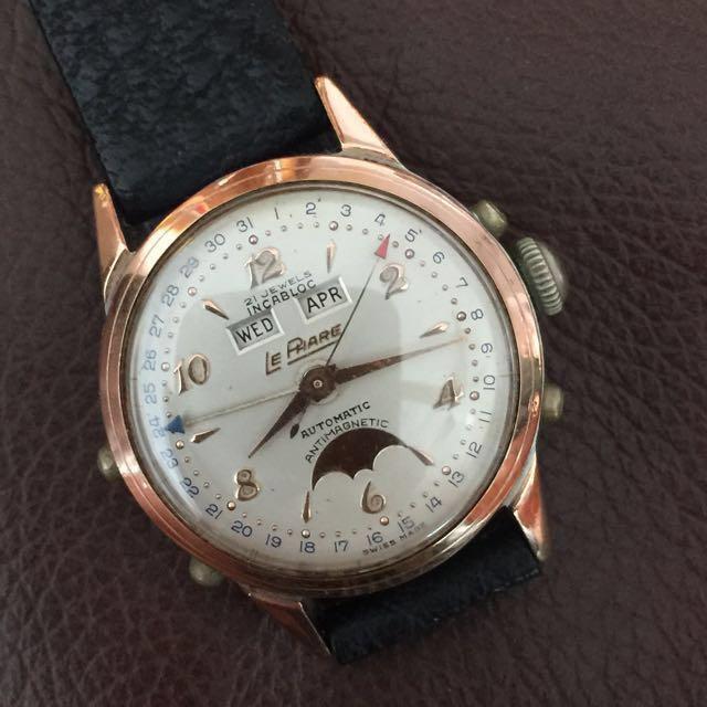 Mechanical moon cheap phase watch