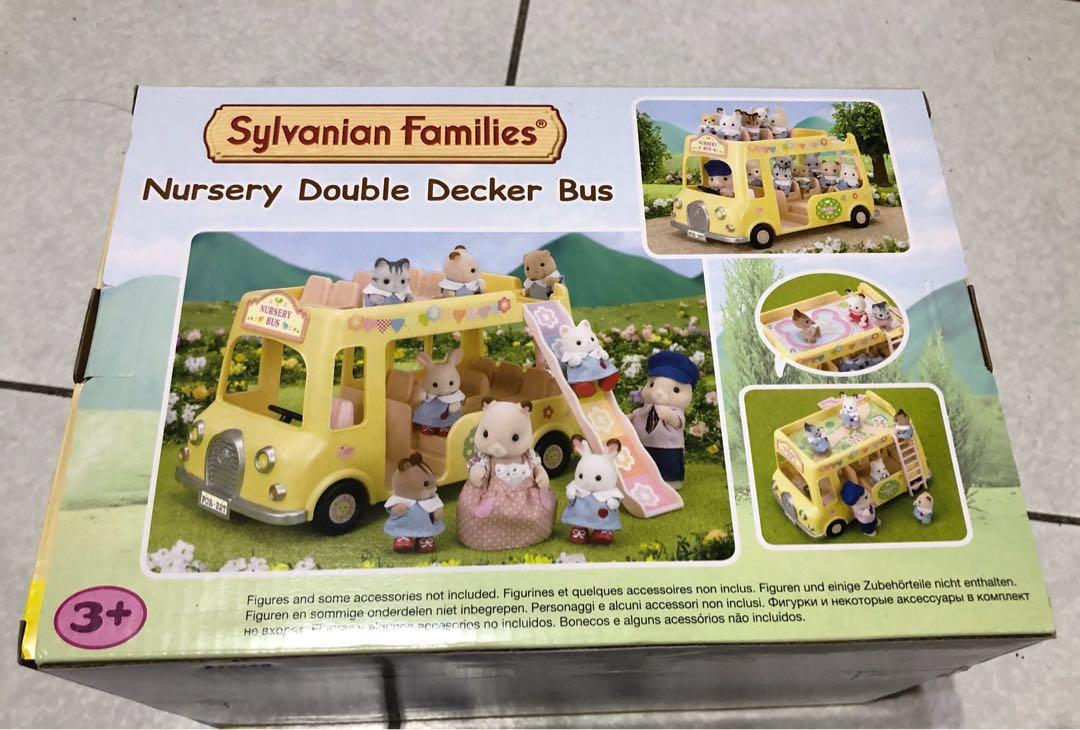 sylvanian families nursery double decker bus