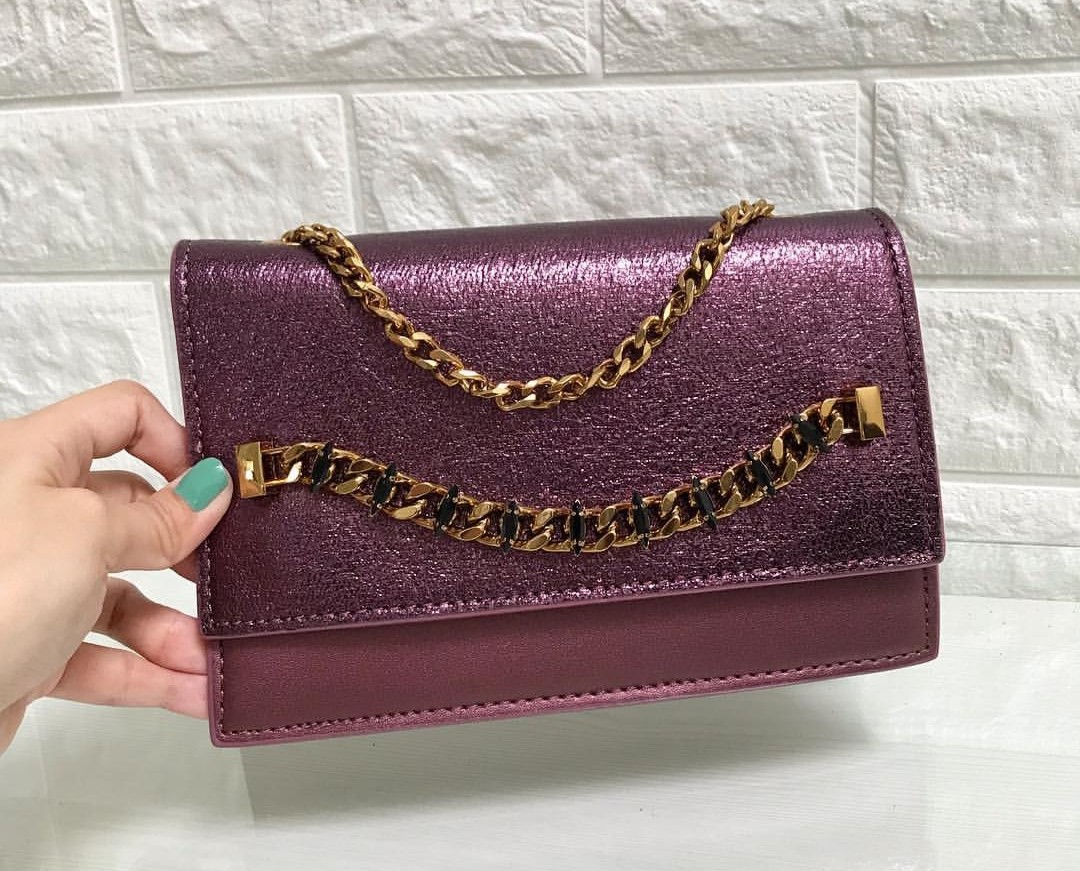 Chain detail front flap bag store