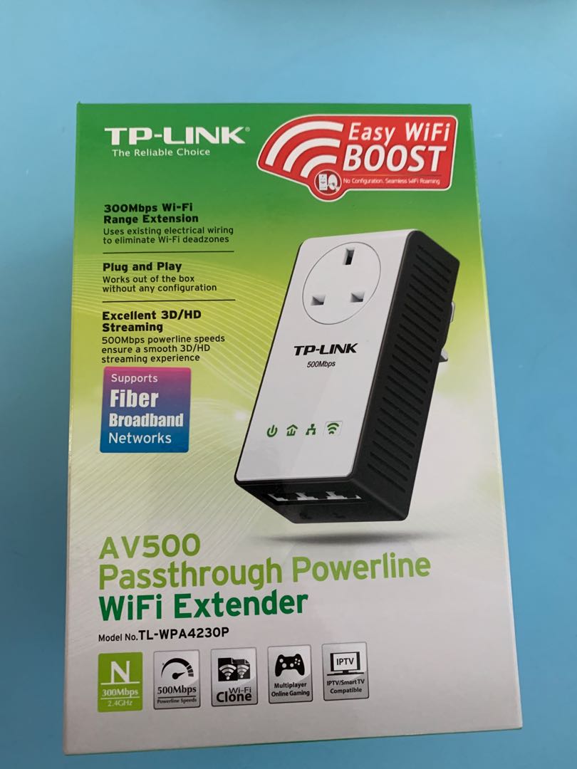 Powerline Wifi Extender Tp Link Av500 Tl Wpa4230p Electronics Others On Carousell
